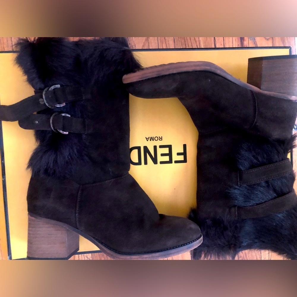 Bear paw fur winter boots